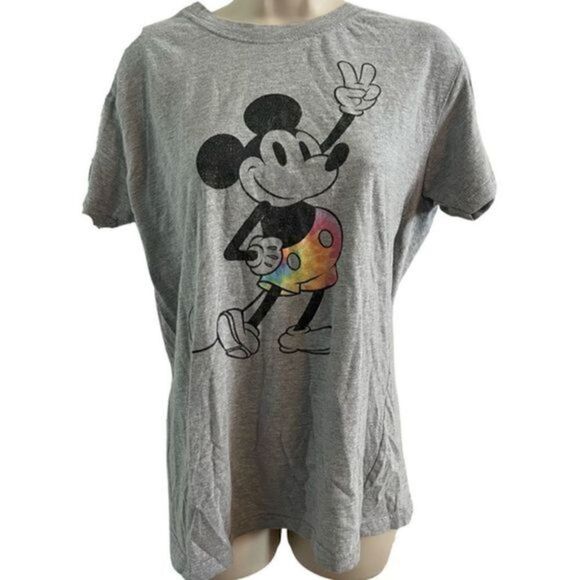 Disney Mickey Mouse Pride Rainbow Gray t-Shirt. size Medium - Picture 1 of 6